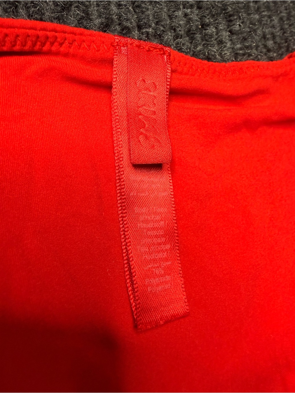 SKIMS Triangle Cami Red Size Medium Lace Trim Camisole Tank Top - Picture 3 of 3